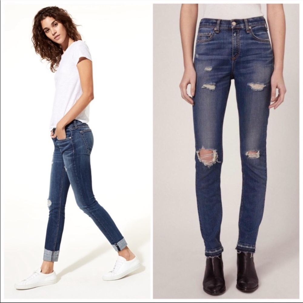 rag & bone distressed Dre jeans in Colvin | Sz 26